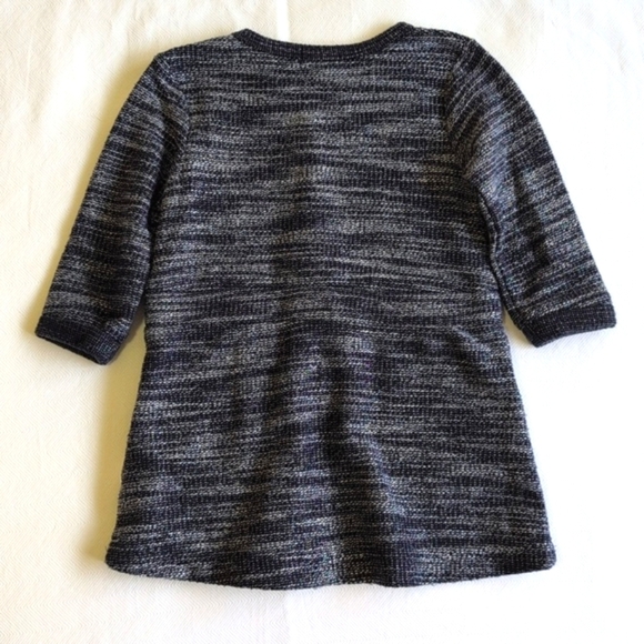 miles baby black marl woven knit tunic dress 12 months baby girl - Picture 6 of 7
